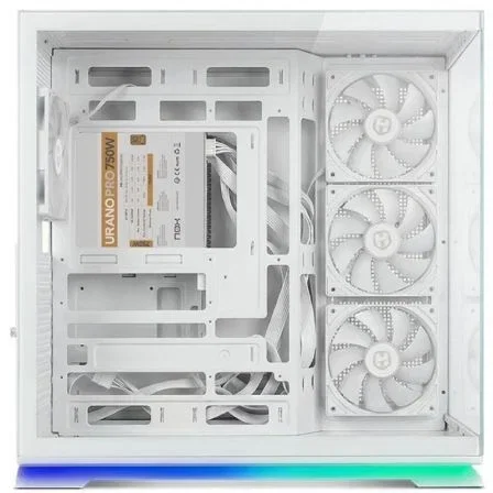 NOX Galaxy Semitorre ATX Blanca ARGB con Ventana Frontal USB 3.0 y Fuente